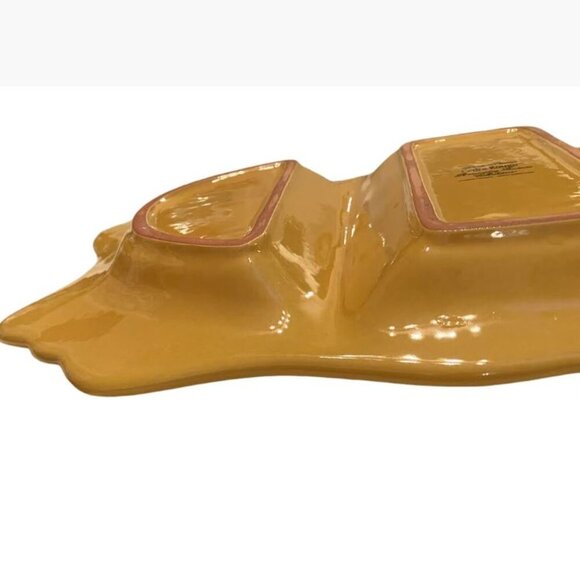 Cedre Rouge Romancing Provence Partitioned Ceramic Platter French Cntry Like New - Picture 13 of 13